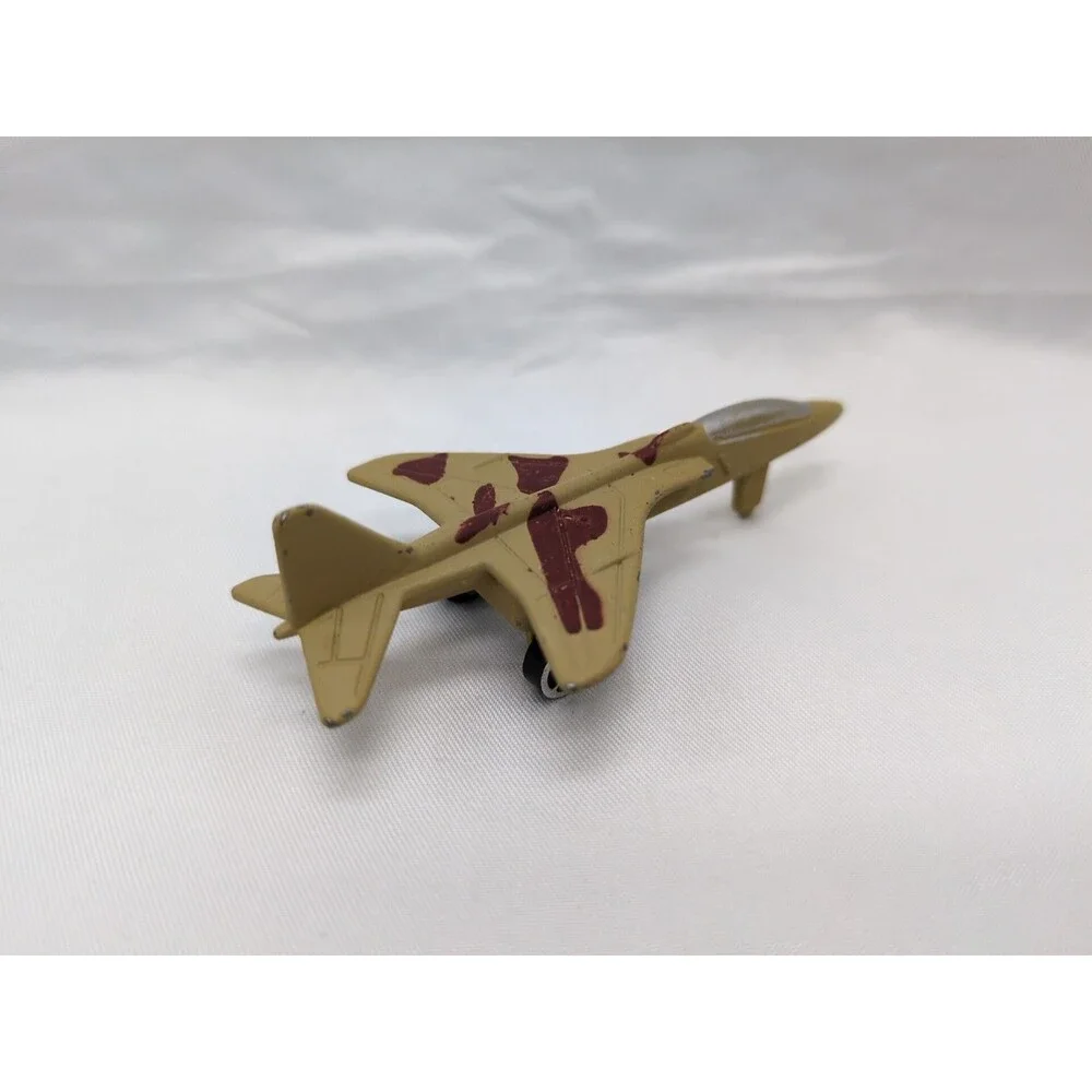 Vintage Brown Camo Metal Diecast Plane 3